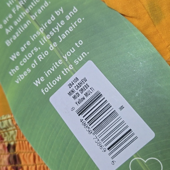 NWT Farm Rio Cashew Tiered Midi dress - Picture 4 of 13